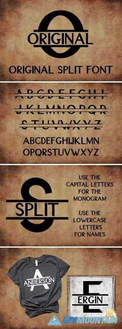 Original Split Font - A Monogram Font