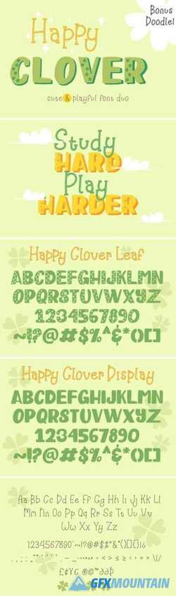 Happy Clover Duo Font