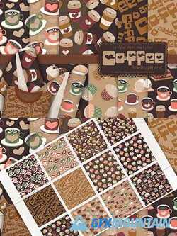Coffee Shop 01 - Seamless Patterns - 3351207