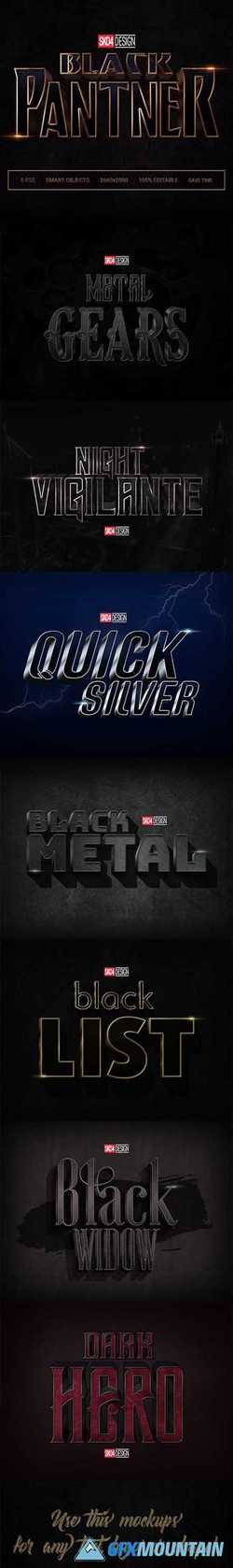 BLACK & METAL 3D - 8 PSD CINEMATIC EFFECTS - 21579653