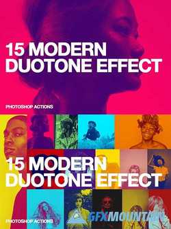  15 Modern Duotone Effect - Action 3486382