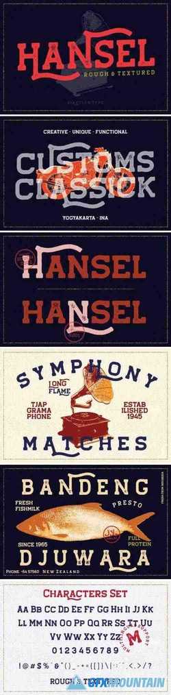 Hansel Vintage Typeface 3684943