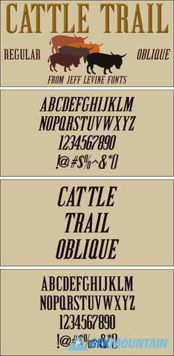 Cattle Trail JNL Font 