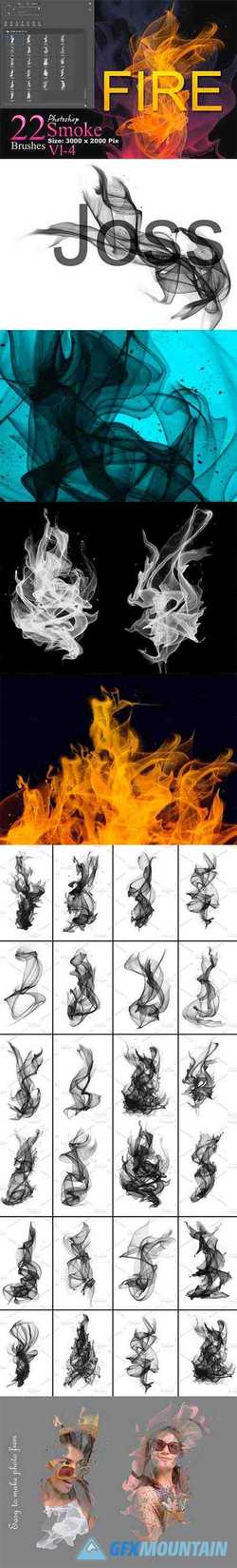 Fire and Smoke Photoshop Brushes 3680876