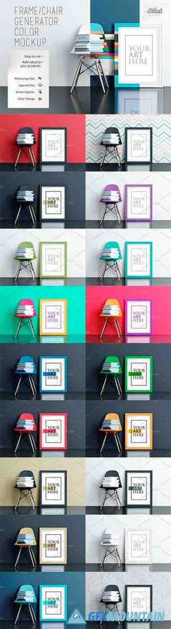 Frame chair Generator Color - Mockup 3717232