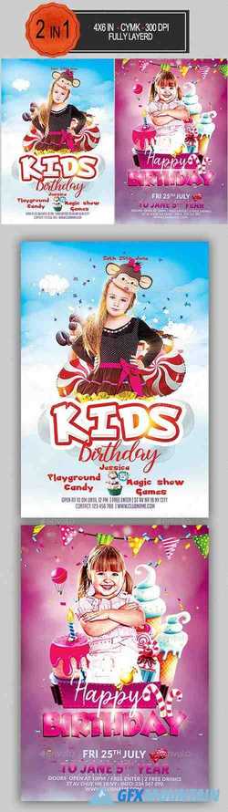 Kids Birthday Flyer Bundle 23560677