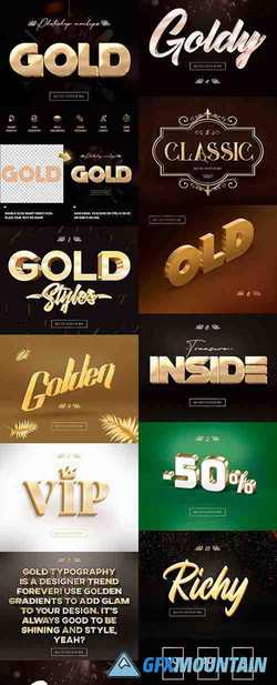 3D GOLD TEXT EFFECTS - 23653176