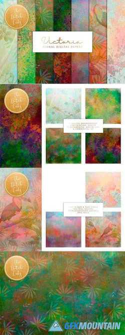 Floral Background & Paper - Victoria - 3725899