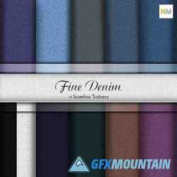 Essential Fine Denim Pack Fabrics Seamless Textures Set Texture