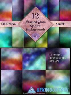 Frosted Glass Space Backgrounds - 12 Image Textures Set 260458
