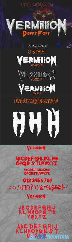 Vermillion Font