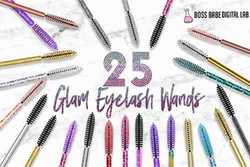 25 Glam Mascara Wand Clipart - 233284