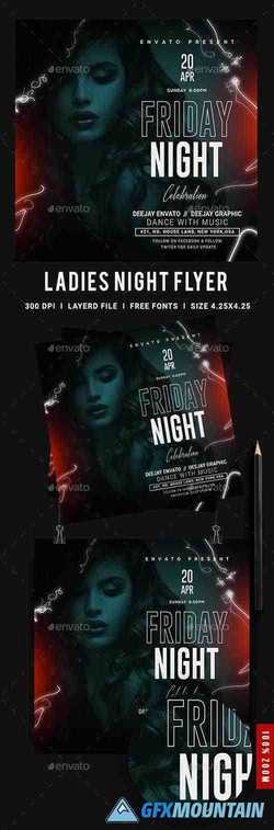 Ladies Night Club Flyer 23832616