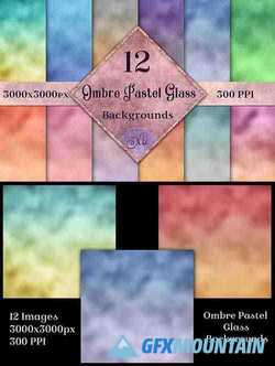 Ombre Pastel Glass Backgrounds 