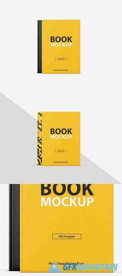 Textured Book Cover Mockup 257928192