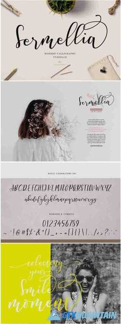 Sermellia Modern Calligraphy Typeface