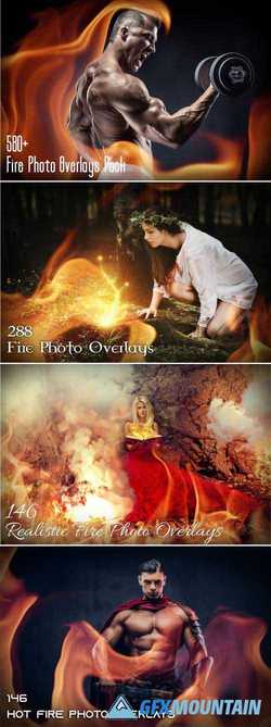 580+ FIRE PHOTO OVERLAYS PACK - 3584609