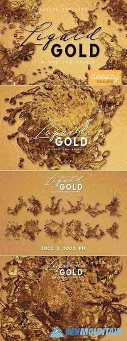 Liquid Gold Shapes