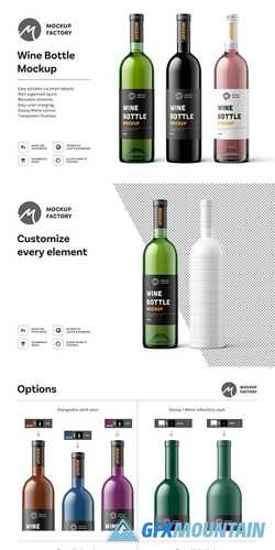 Wine Bottle Mockup 3527259