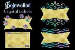 Bejewelled Crystal Labels - Clipart Objects - 113557
