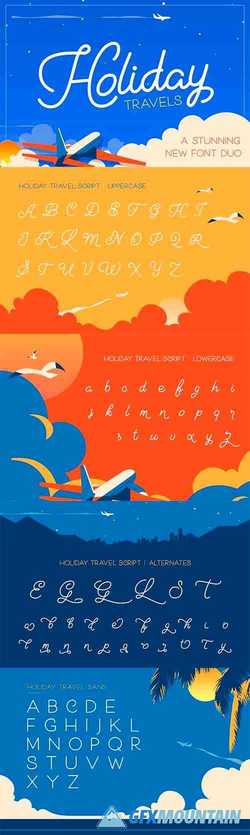Holiday Travel Font Duo 3896507