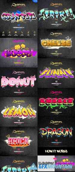 GRAFFITI TEXT EFFECTS - 10 PSD - VOL 2 - 23895863