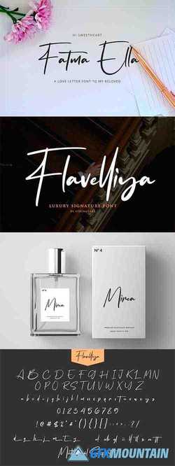 Flavellya - Luxury Signature Font 3941383