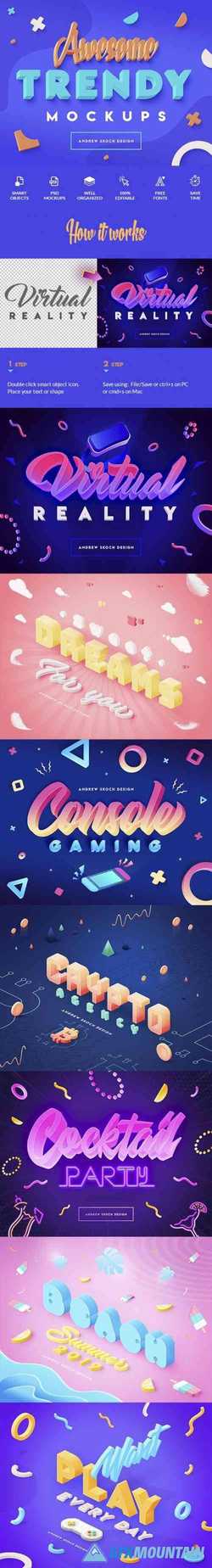  VIBRANT 3D TEXT EFFECTS - 24100639