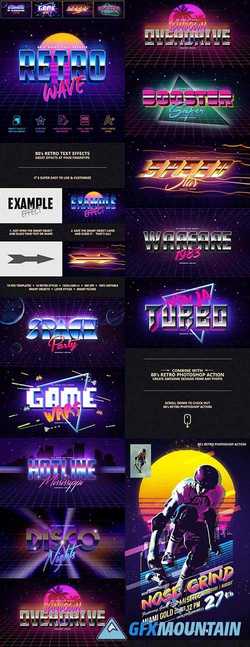 80's Retro Text Effects 24165605