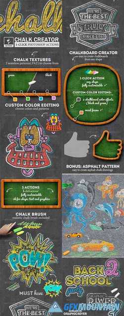 CHALK AND CHALKBOARD PHOTOSHOP CREATOR - 8174689