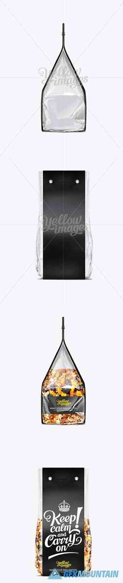 Plastic Bag With Black Carton Full-length Label