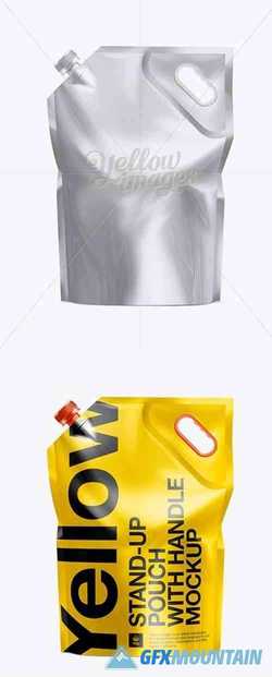 Stand Up Pouch W/ Spout And Handle Mock-up