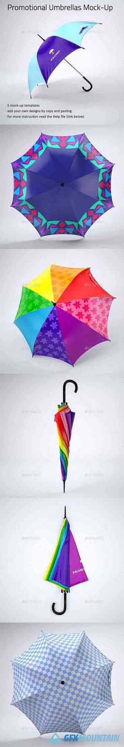 Promotional Umbrella Mock-Up 21411363