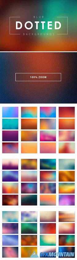 50 DOTTED BLUR BACKGROUNDS