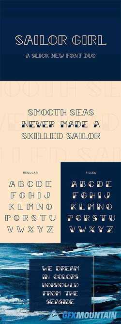  Sailor Girl Font Duo 4011245