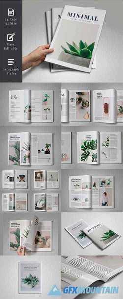 Minimal Magazine Template 1709419