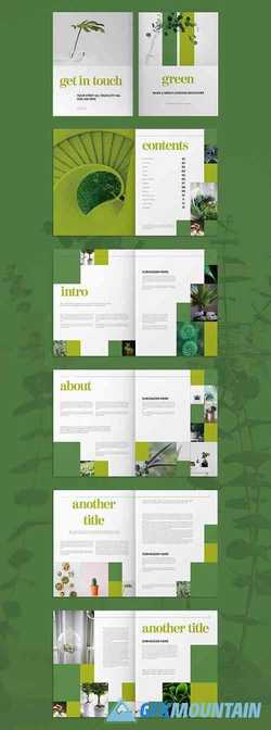 Green and White Brochure 