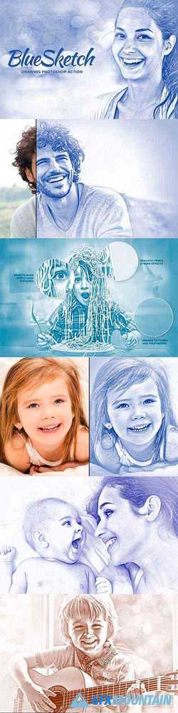 Pencil Sketch Photoshop Actions 3948303