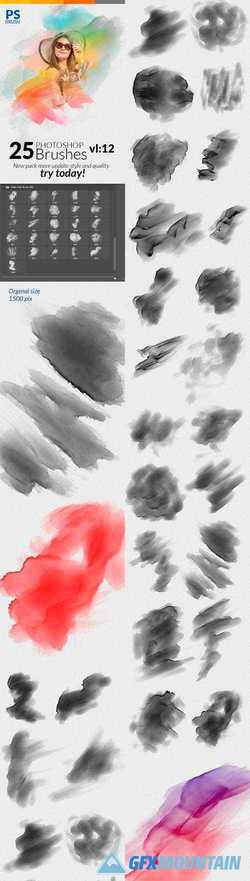 Watercolor Photoshop Brushes 24297905