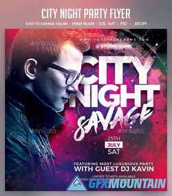 City Night Party Flyer 24428799