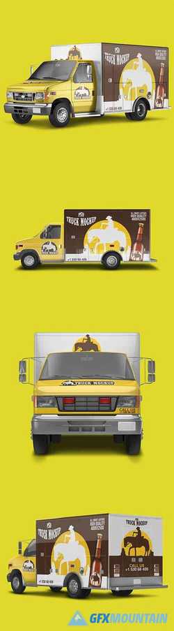 Delivery Truck Mockup Pack