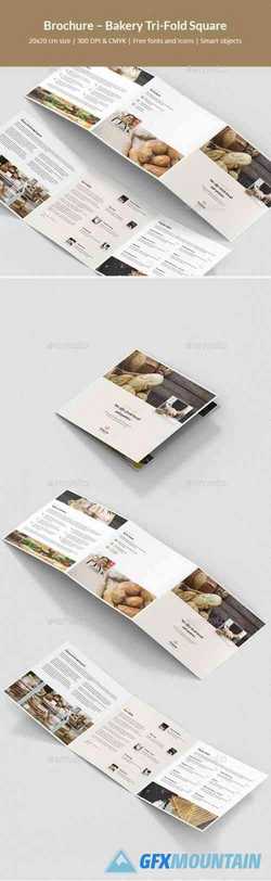 Brochure – Bakery Tri-Fold Square 24507297