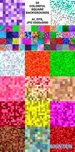50 Colorful Square Backgrounds 1748651