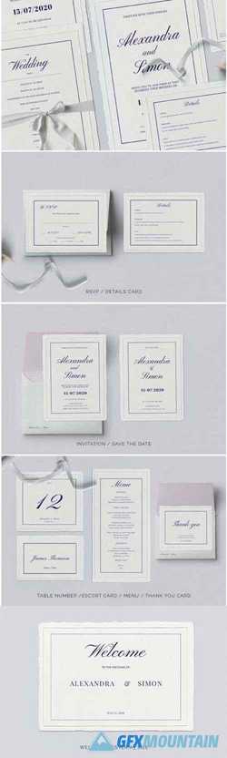 This is an Invitation Wedding Template Suite 1771790