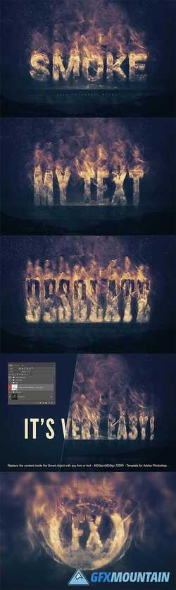 REAL SMOKE LOGO TEXT EFFECT - 4102670