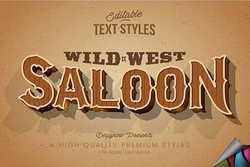 Cowboy Western Saloon Text Style 3752116