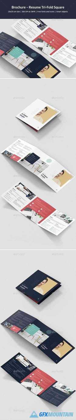 Brochure – Resume Tri-Fold Square 24770880