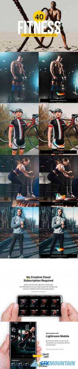 40 Fitness Lightroom Presets and LUTs 4280116
