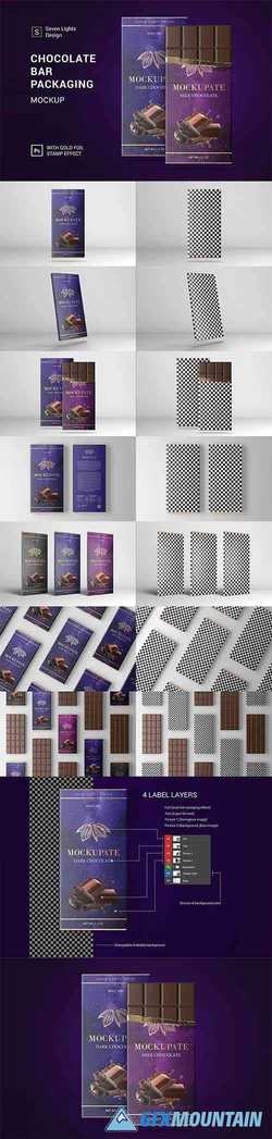 Chocolate Bar Packaging Mockup 4124104
