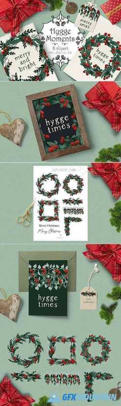 Christmas wreath clipart - 4278220